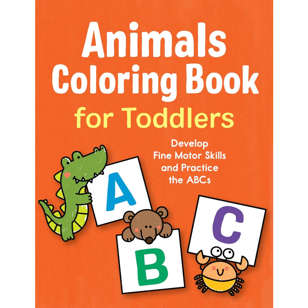 50 Adorable Animals Alphabet Coloring Book