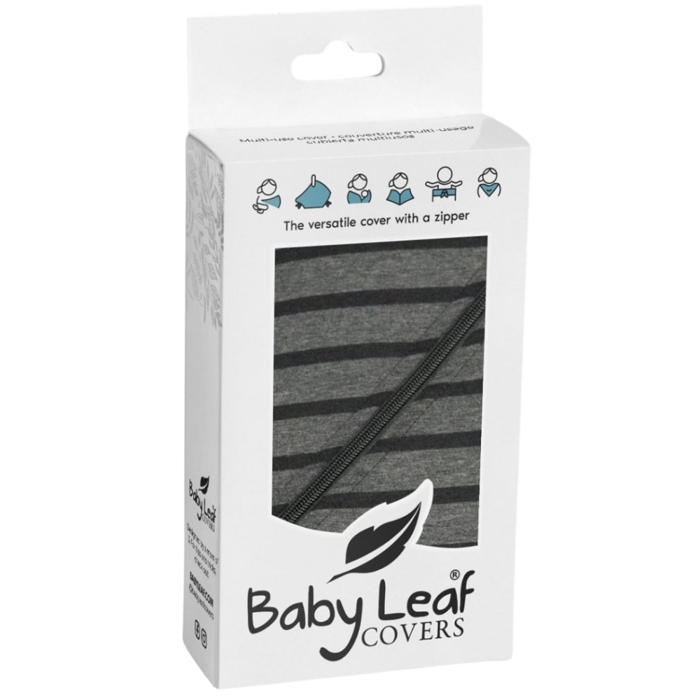 Baby Leaf Cover - Black Stripe