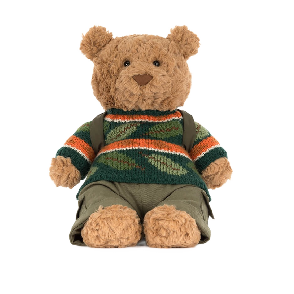 Jellycat Bartholomew Bear Hiking Outfit