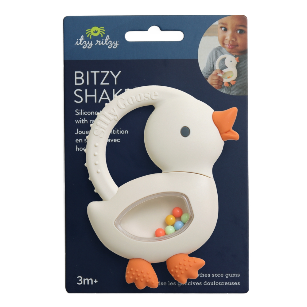 Bitzy Shake™ - Goose Teether with Rattle