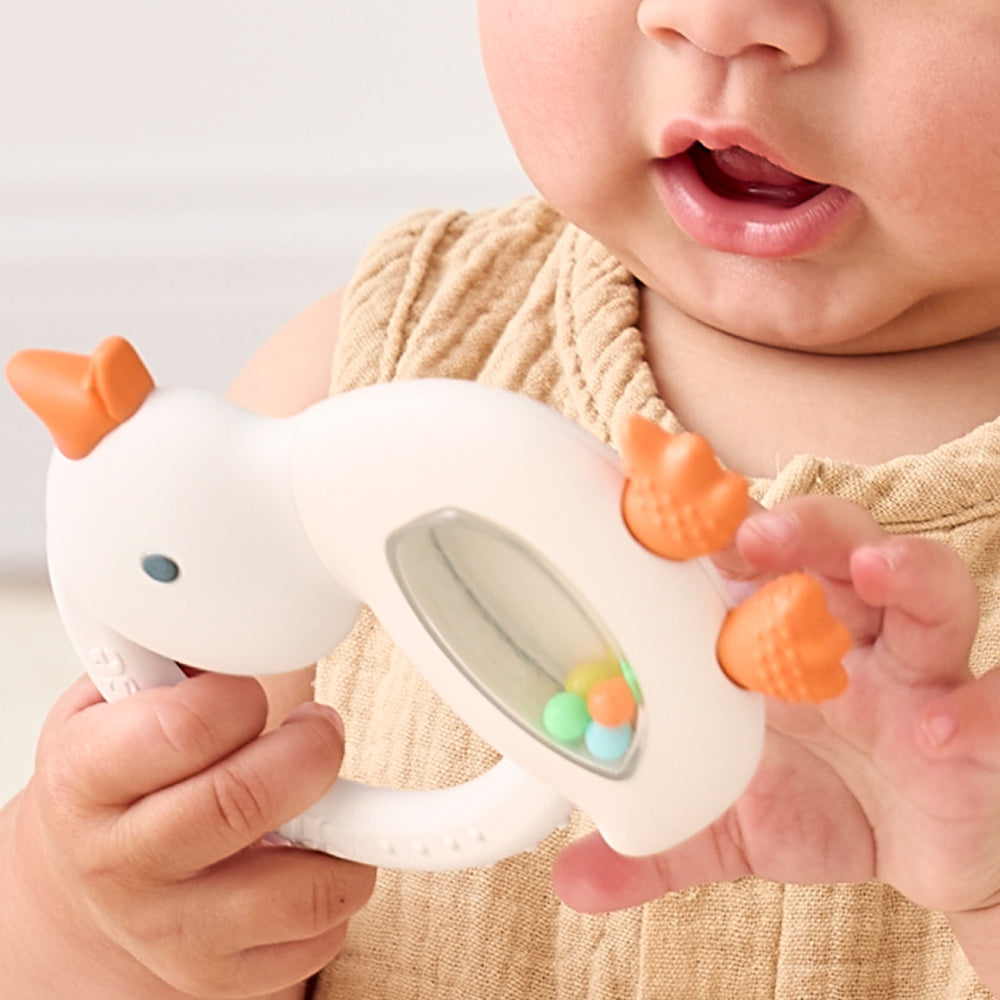 Bitzy Shake™ - Goose Teether with Rattle