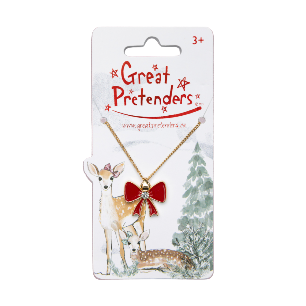 Great Pretenders - Holiday Bow Necklace - Battleford Boutique