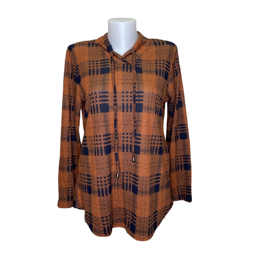 Papa Fashions - Cognac Patterned Shirt - Battleford Boutique