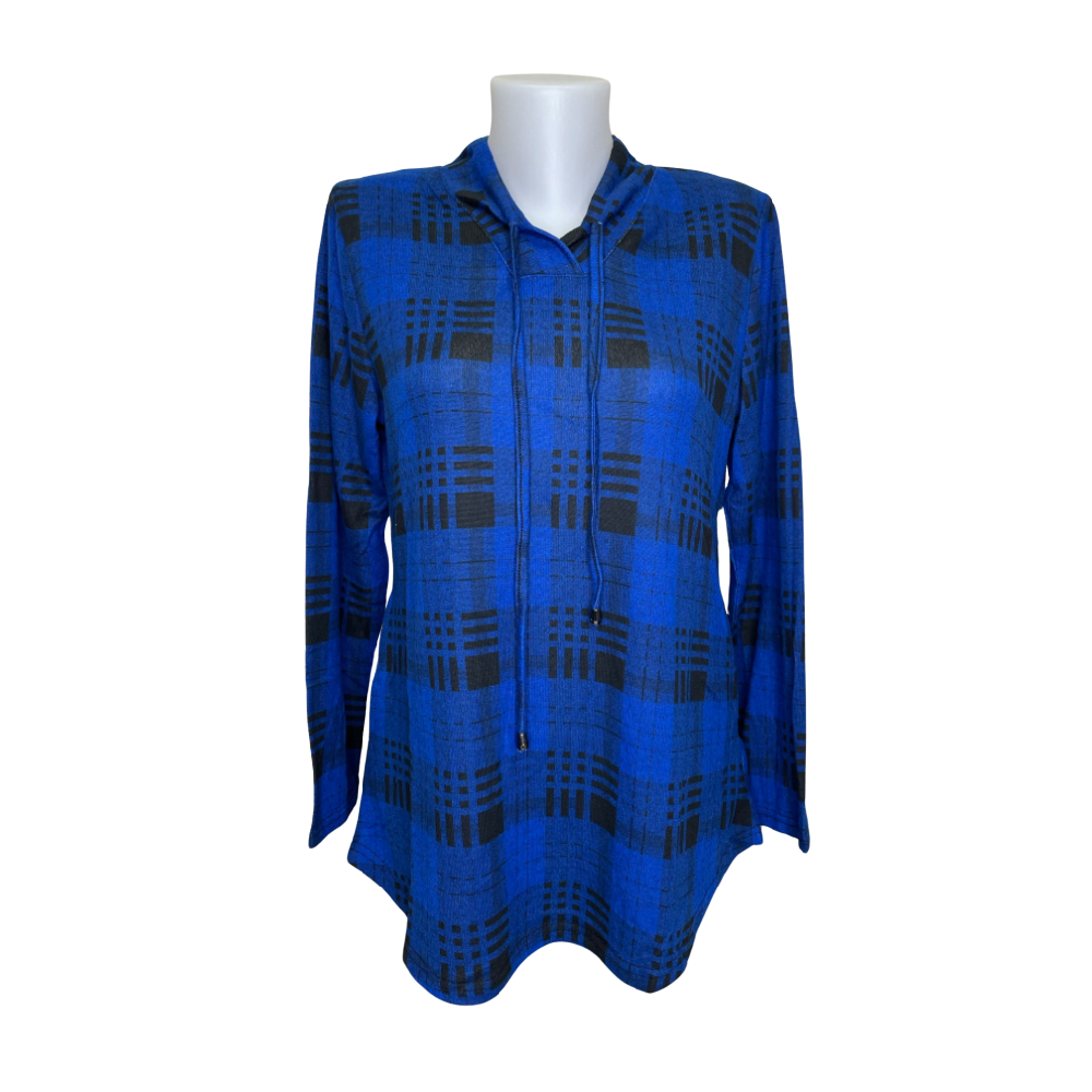 Papa Fashions - Royal Blue Patterned Shirt - Battleford Boutique