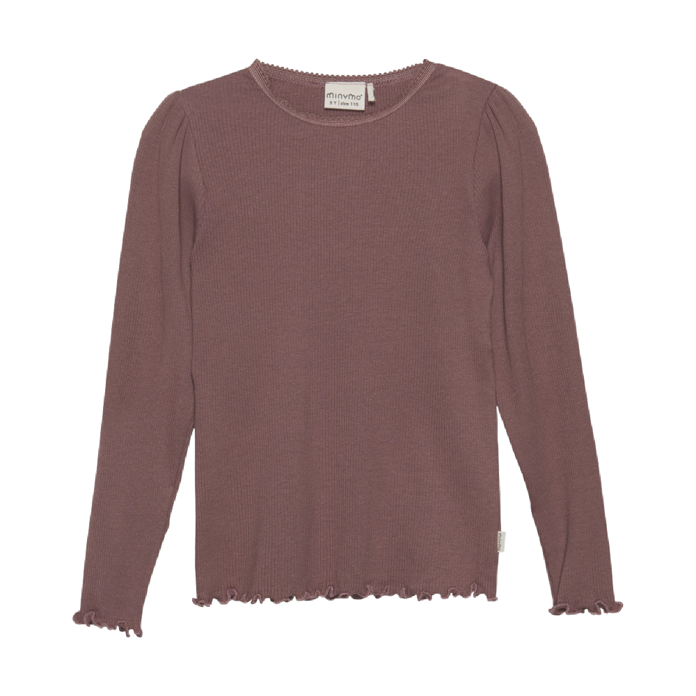 Minymo Rib Top - Rose Taupe - Battleford Boutique