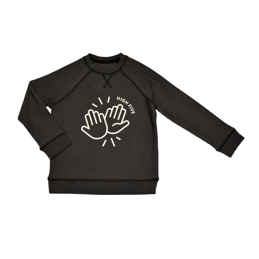 Silkberry Bamboo Fleece Sweatshirt - High Five - Battleford Boutique