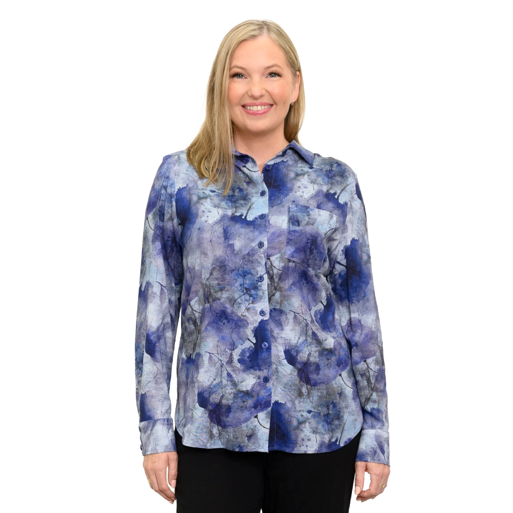 Blue Sky Charlie Blouse - Floral Mist