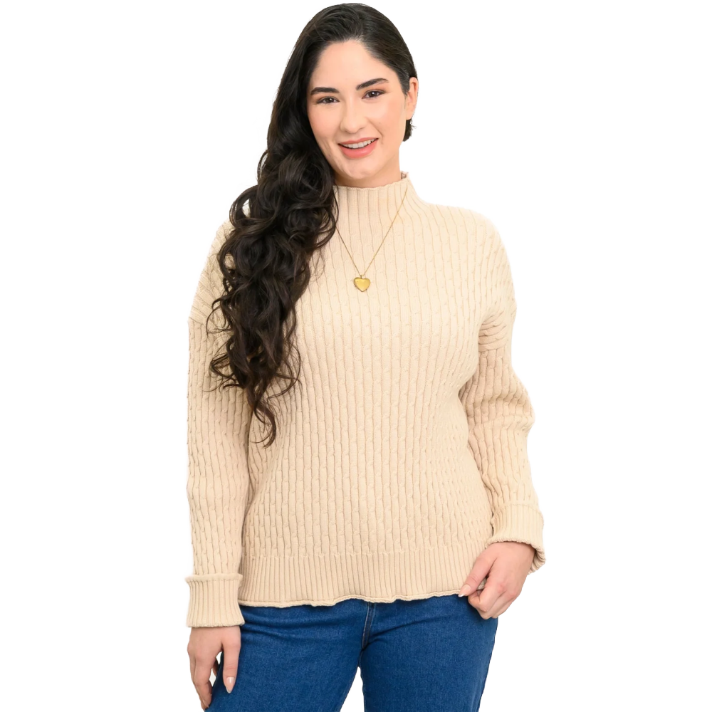 Blue Sky Olga Sweater- Natural Cream