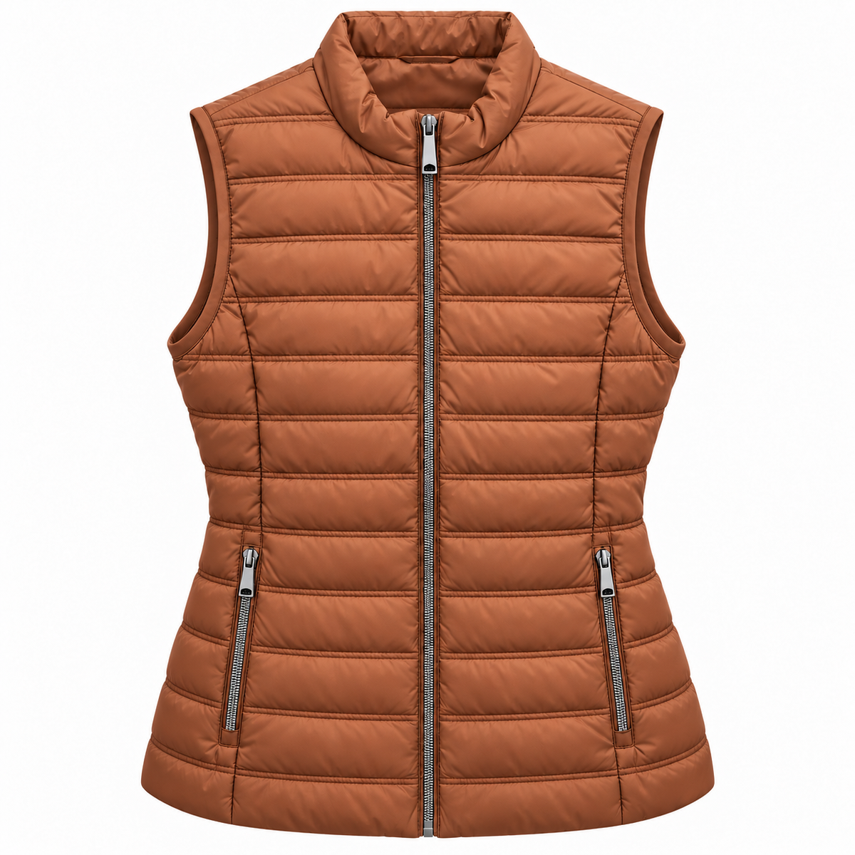Moffi Puffer Vest - Rust