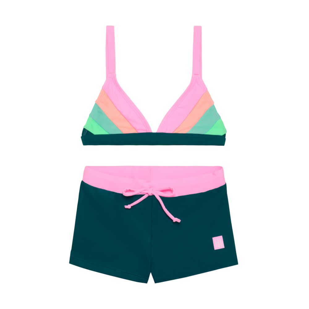 Color Kids Swim Bikini w/Boy Shorts