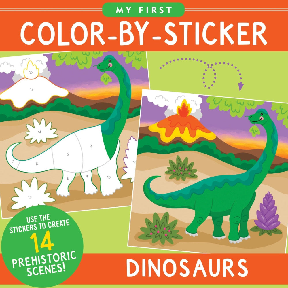Peter Pauper - Color By Sticker Dinosaurs