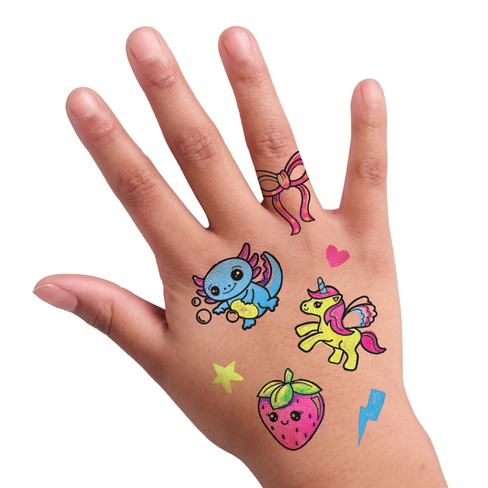 Creativity Kids Mini Craft Kits - Color In Neon Tattoos
