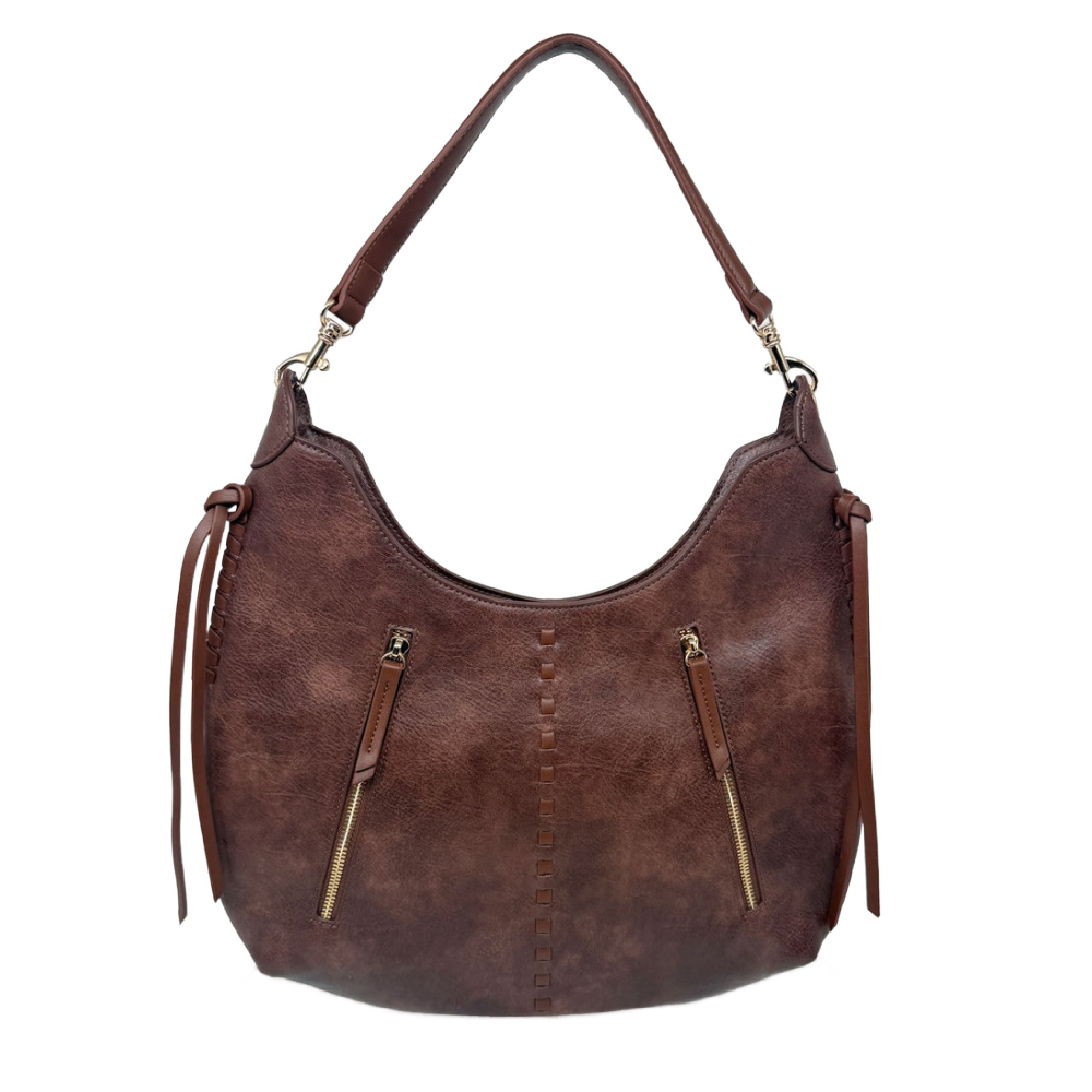 Espe Clover Hobo Bag- Brown