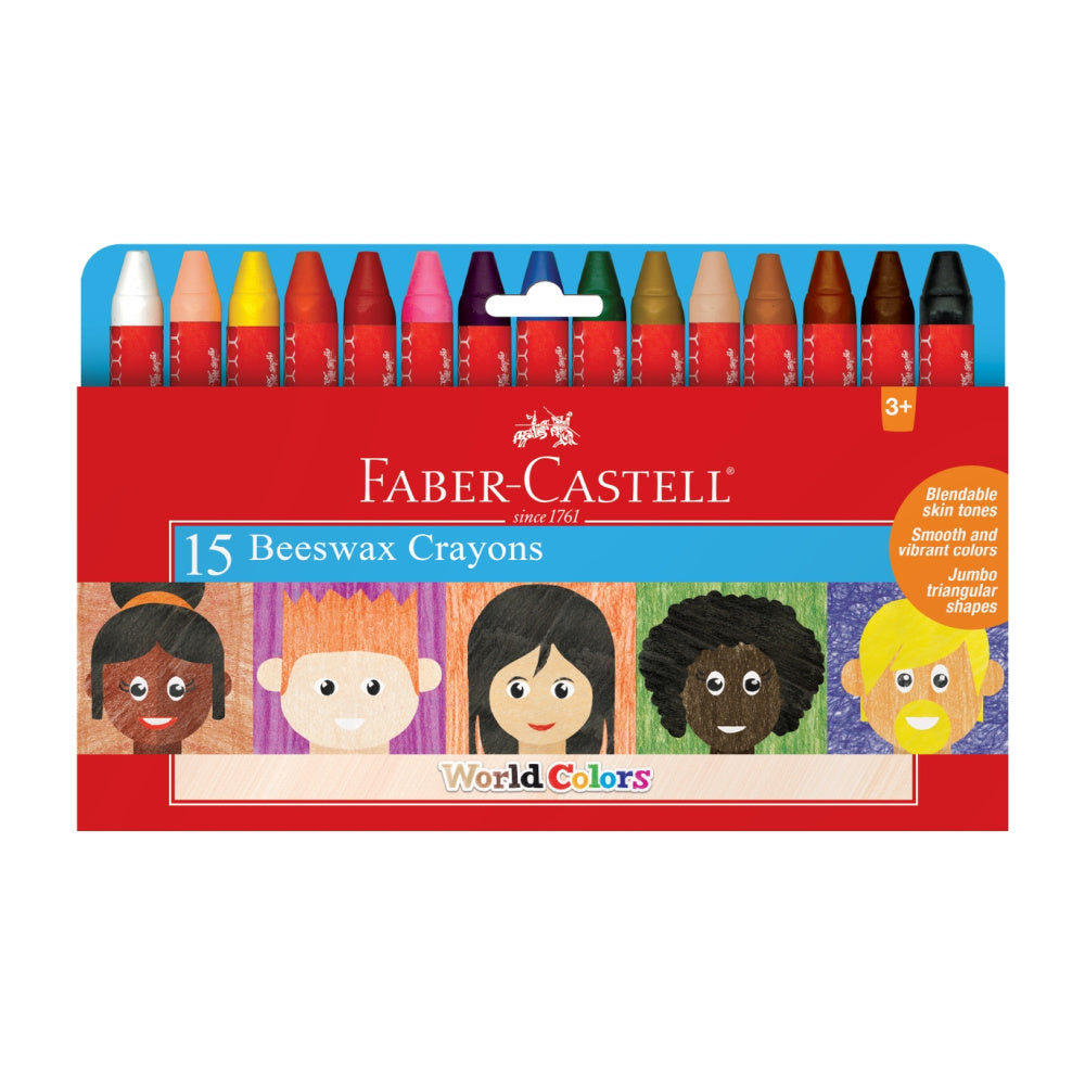 Faber Castell 15 Beeswax Crayons