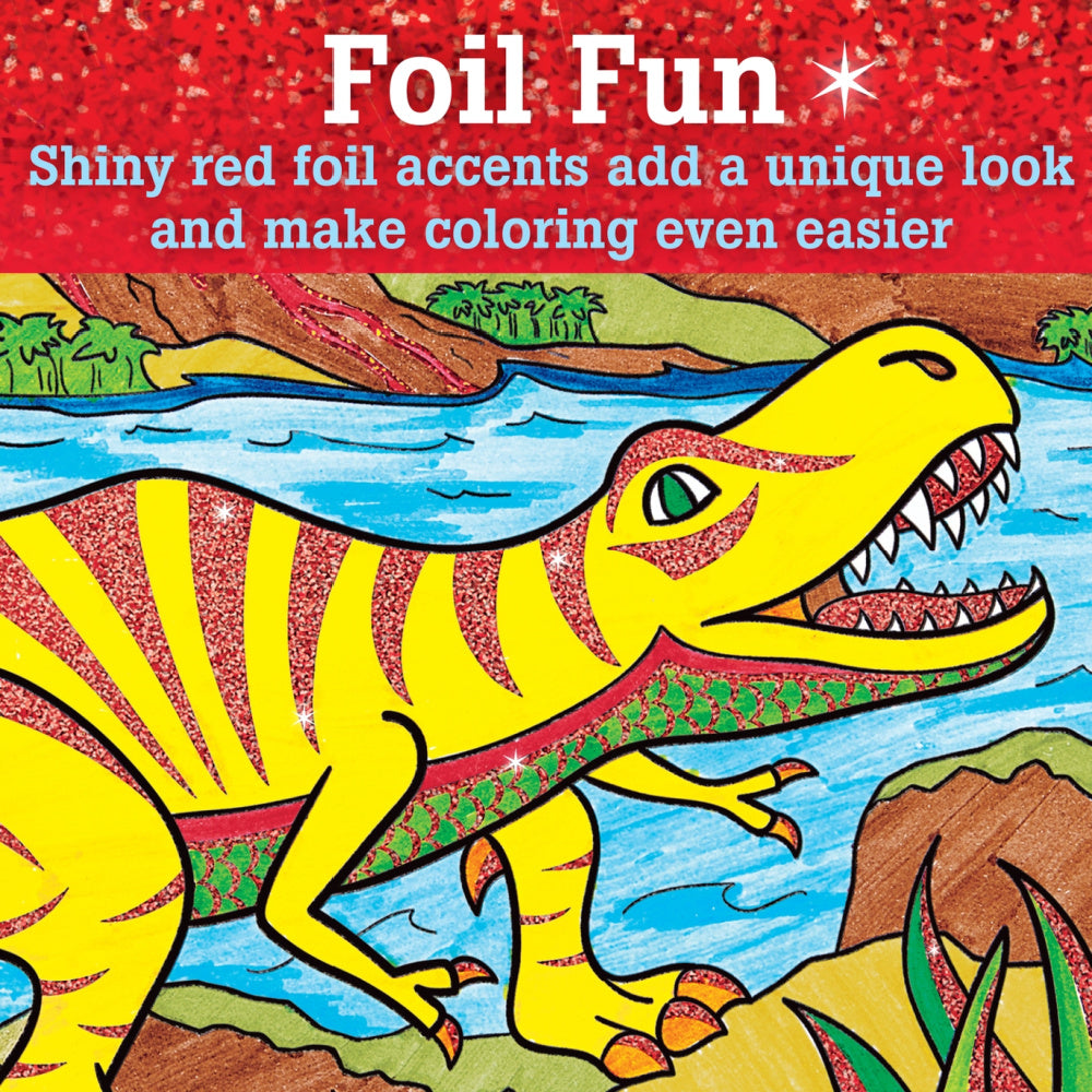 Faber Castell Marker Color By Number T-Rex Foil Fun Kit