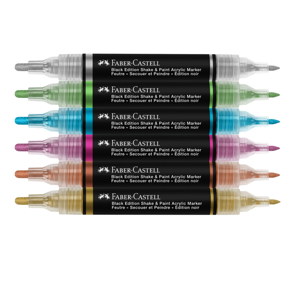 Faber Castell Shake & Paint Metallic Acrylic Markers