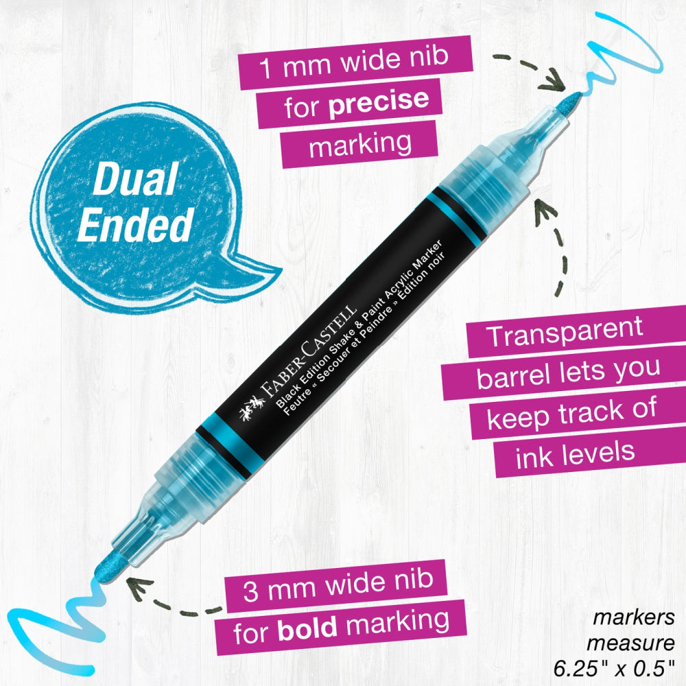 Faber Castell Shake & Paint Metallic Acrylic Markers