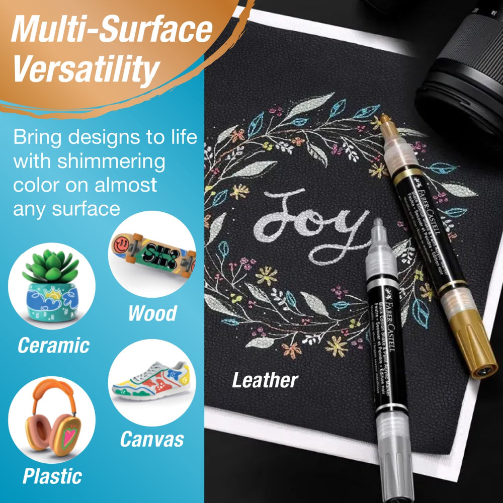 Faber Castell Shake & Paint Metallic Acrylic Markers