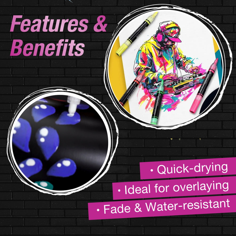 Faber Castell Shake & Paint Metallic Acrylic Markers