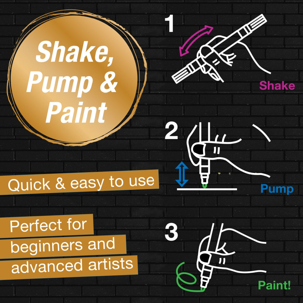 Faber Castell Shake & Paint Metallic Acrylic Markers