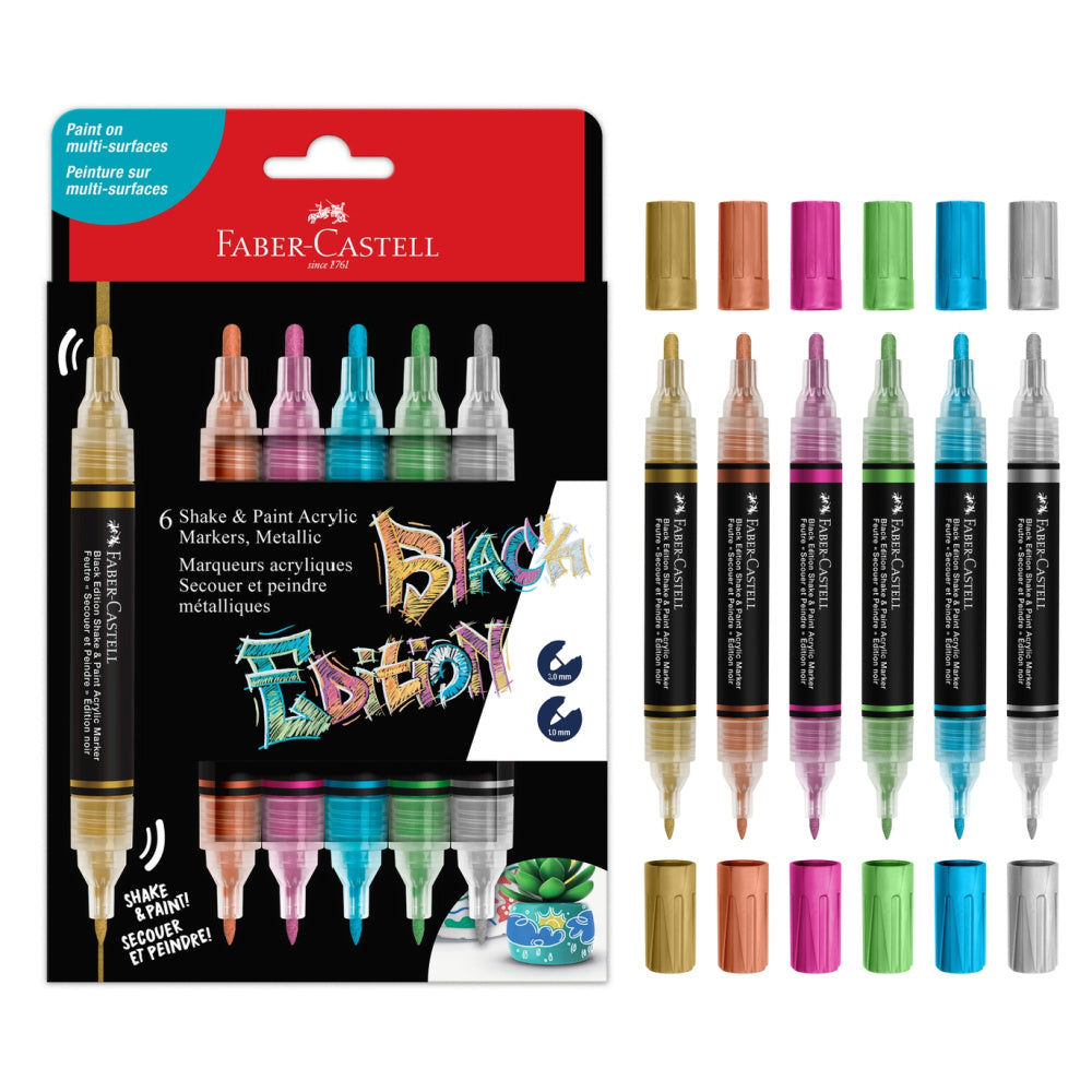 Faber Castell Shake & Paint Metallic Acrylic Markers