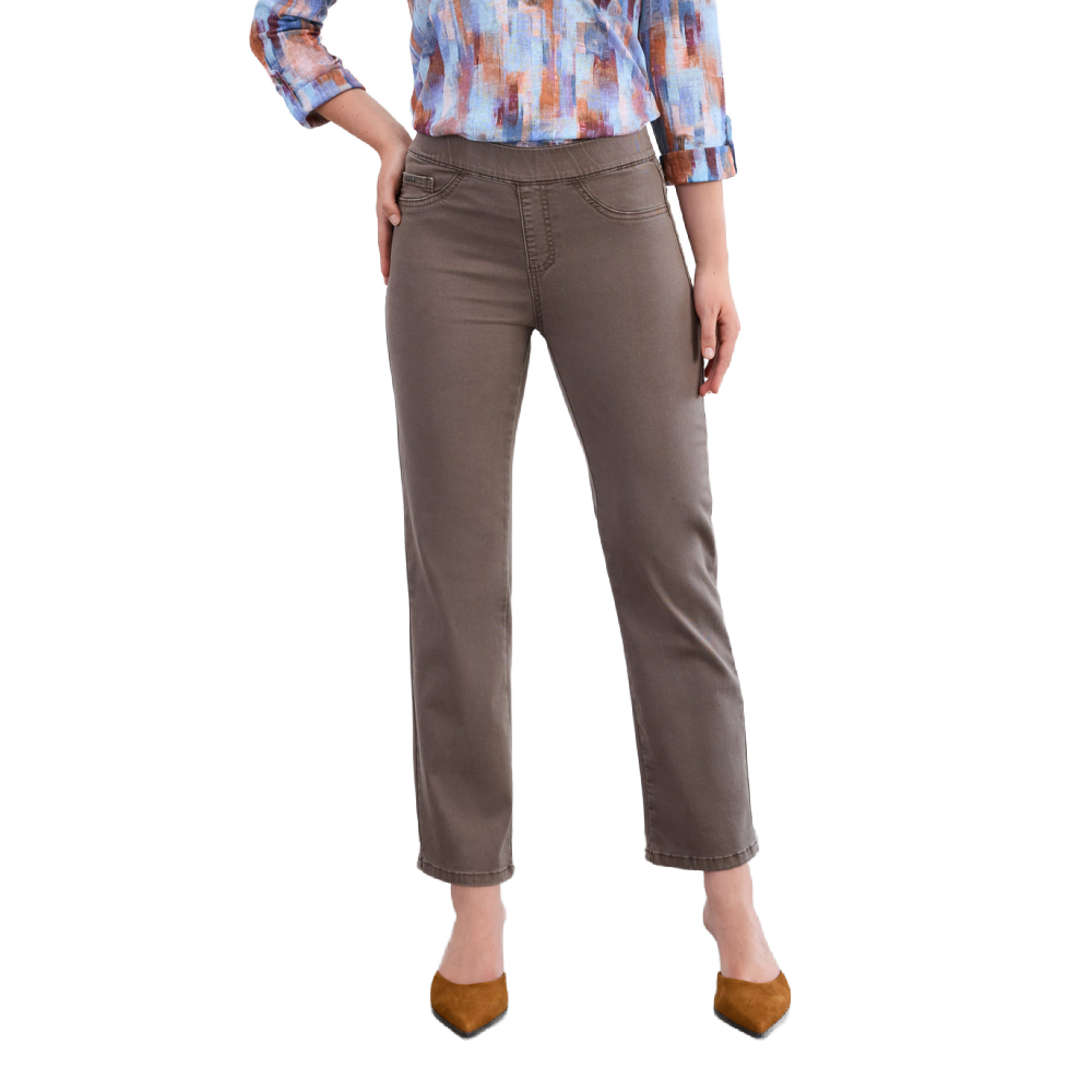 FDJ - Pull On Taupe Jeans