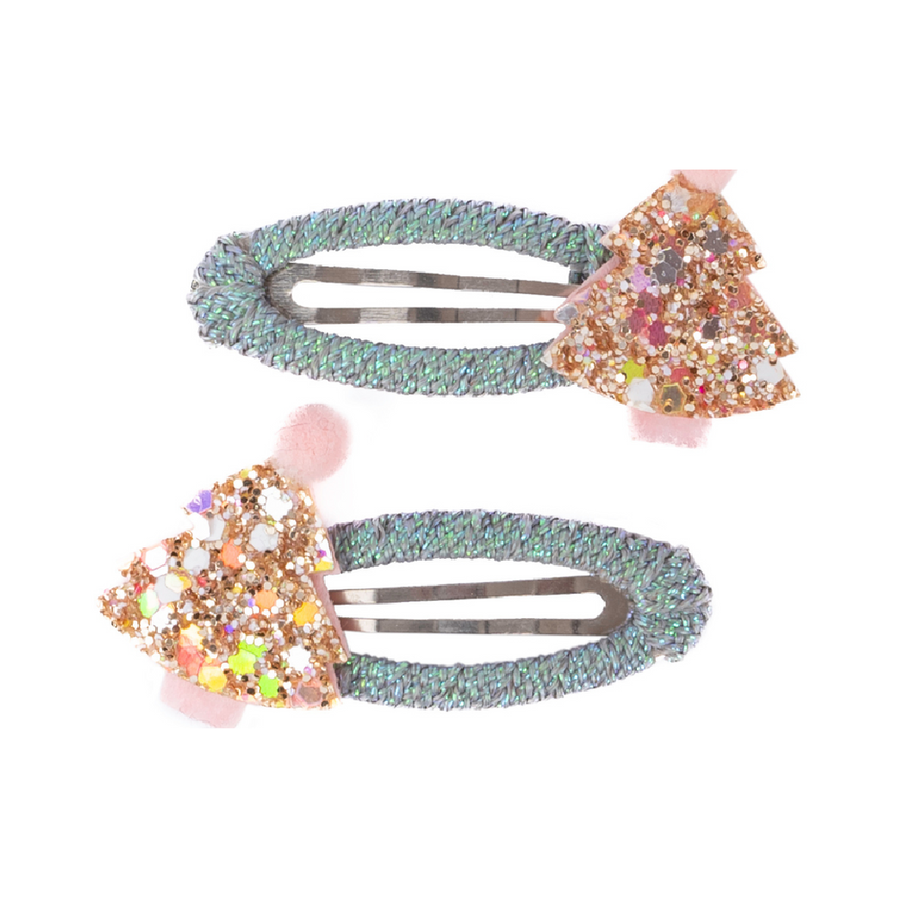 GP - Minty Christmas Holiday Hair Clips