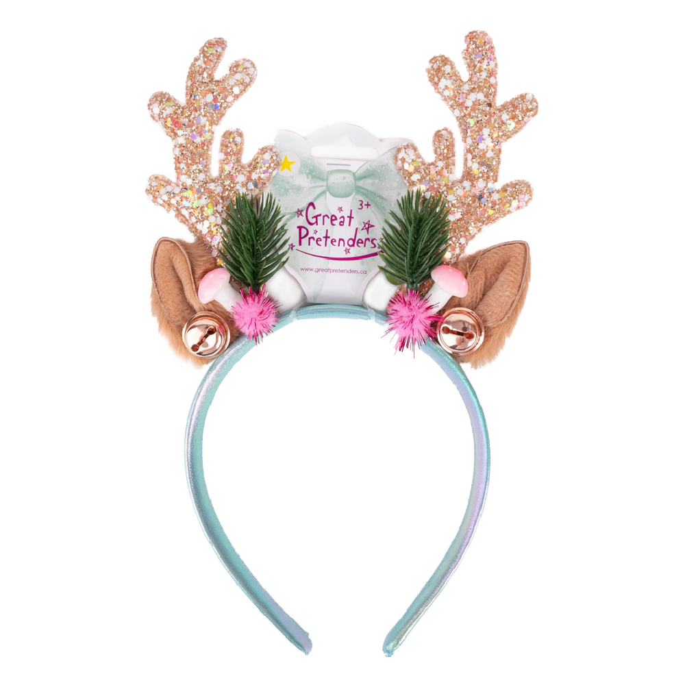 GP - Pink Holiday Rudolph Headband