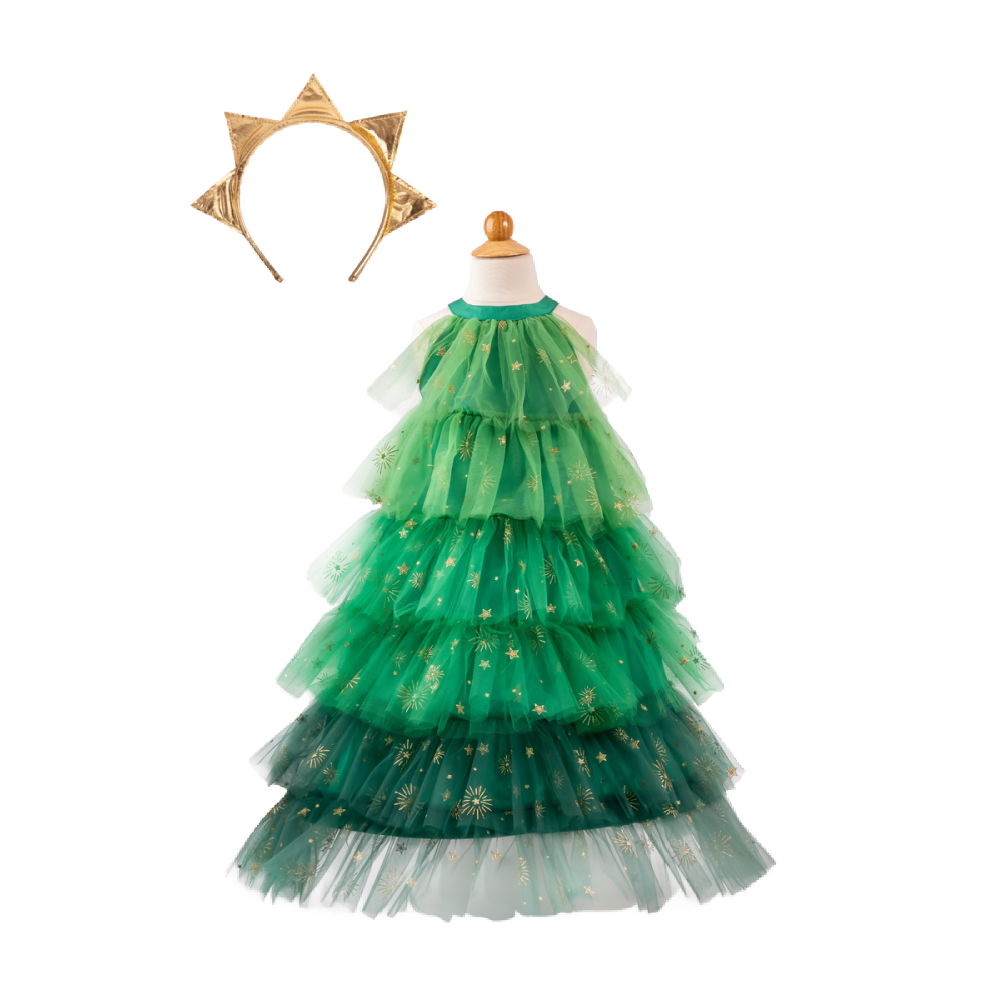 GP -  Christmas Tree Dress with Headpiece