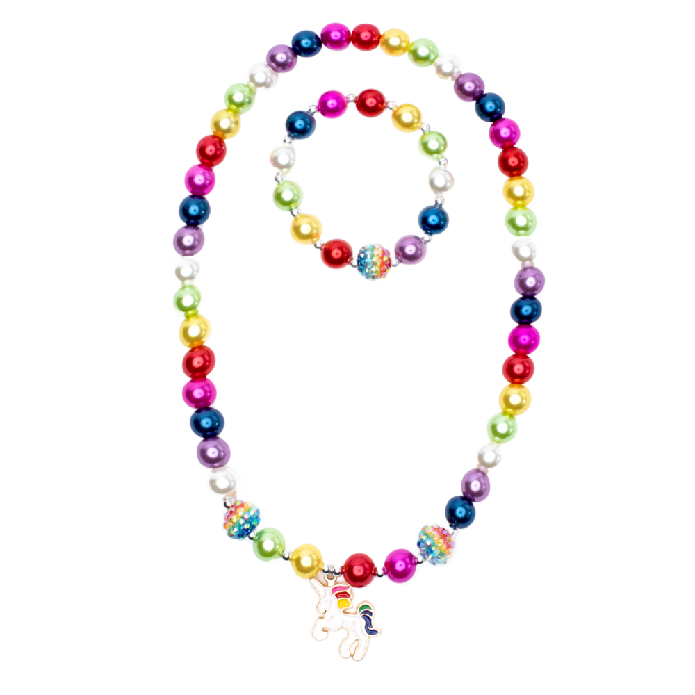 GP - Gumball Rainbow Necklace/Bracelet Set