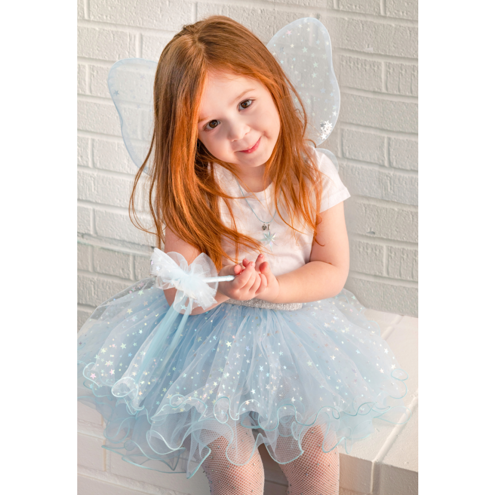 GP -  Iridescent Celestrial Fairy Wings, Tutu, Wand