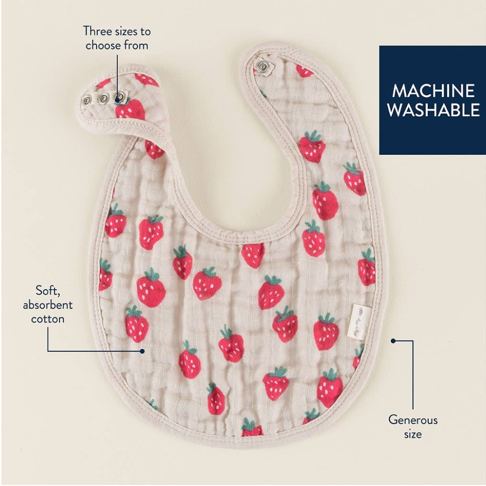 Itzy Bibs- Strawberries + Cream