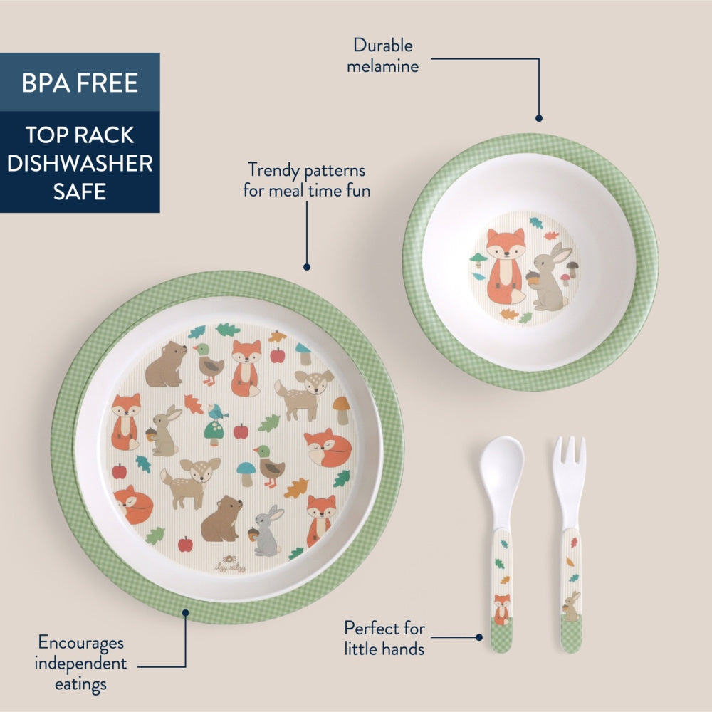 Itzy Bistro™ Melamine Dining Set - Woodland