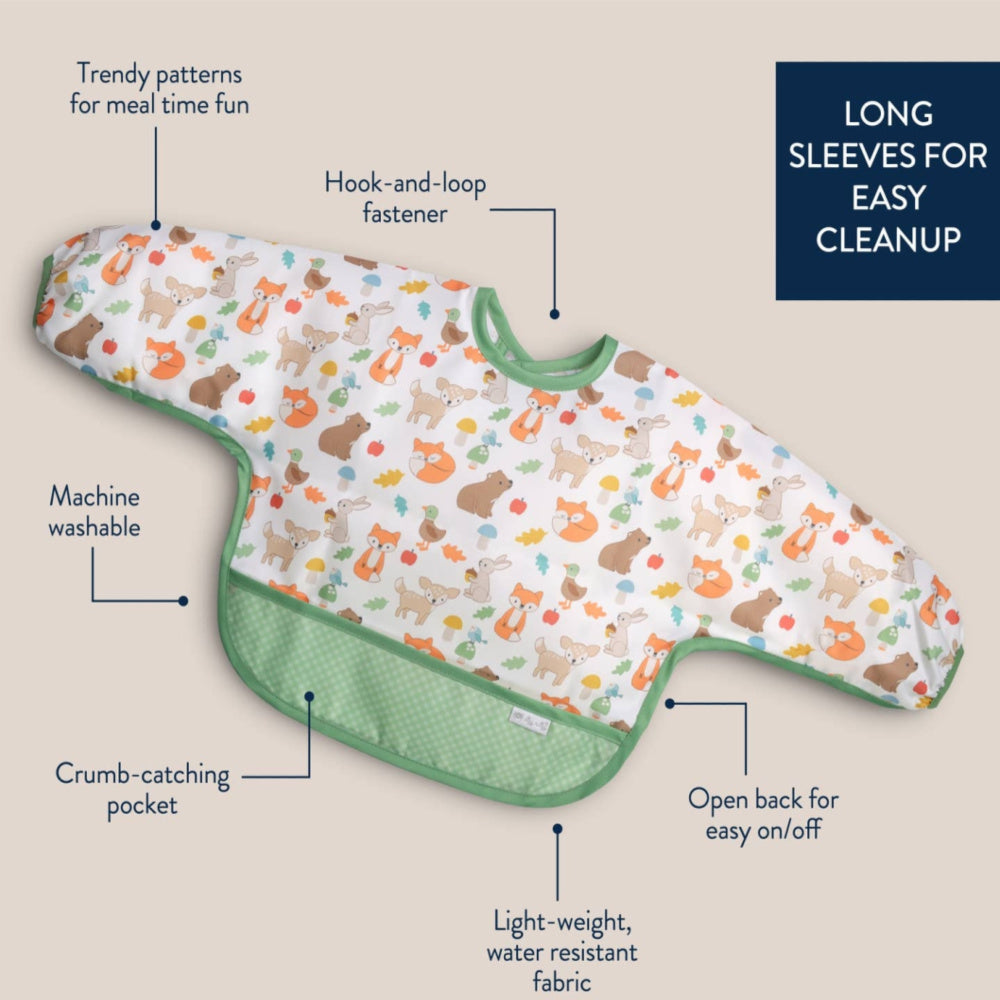 Itzy Ritzy Everywhere Bib- Woodland