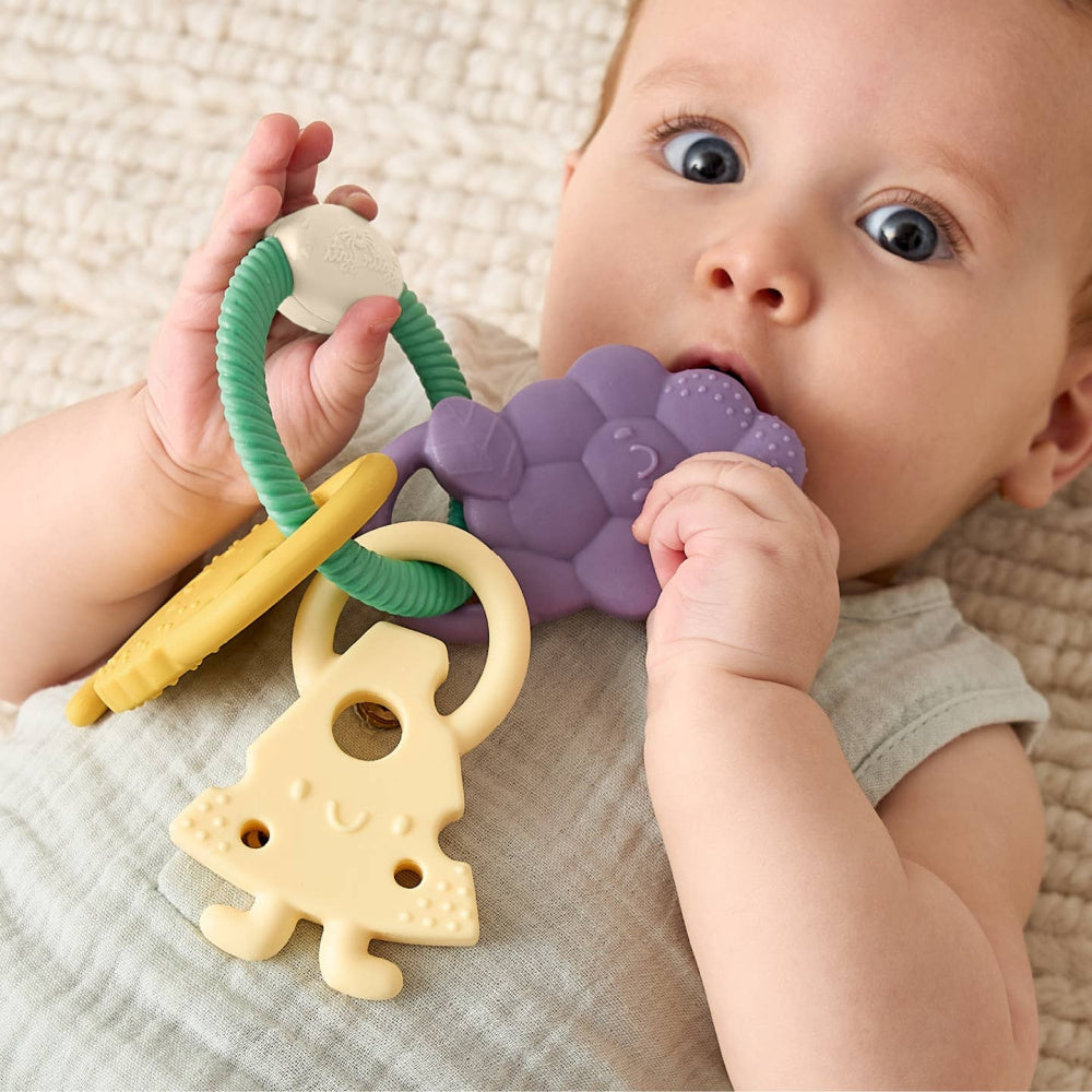 Itzy Trio Multi-Textured Silicone Teether