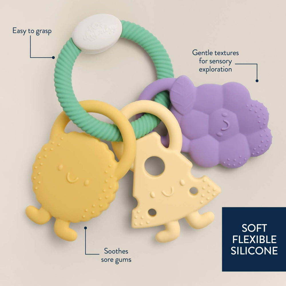 Itzy Trio Multi-Textured Silicone Teether
