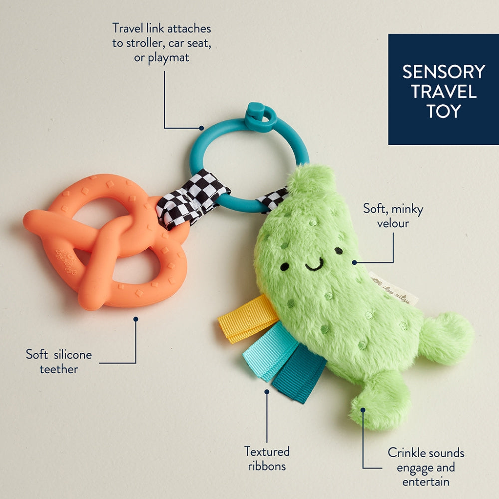 Itzy Pal Plush & Teether - Pickle