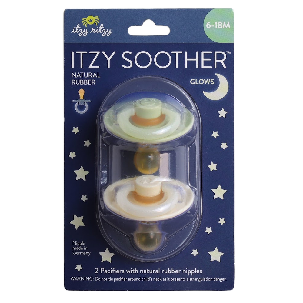 Itzy Ritzy Natural Rubber Pacifier Set 6-18m - Glow