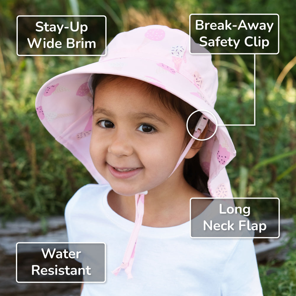 Jan & Jul Aqua Dry Adventure Hat- Pink Ice Cream