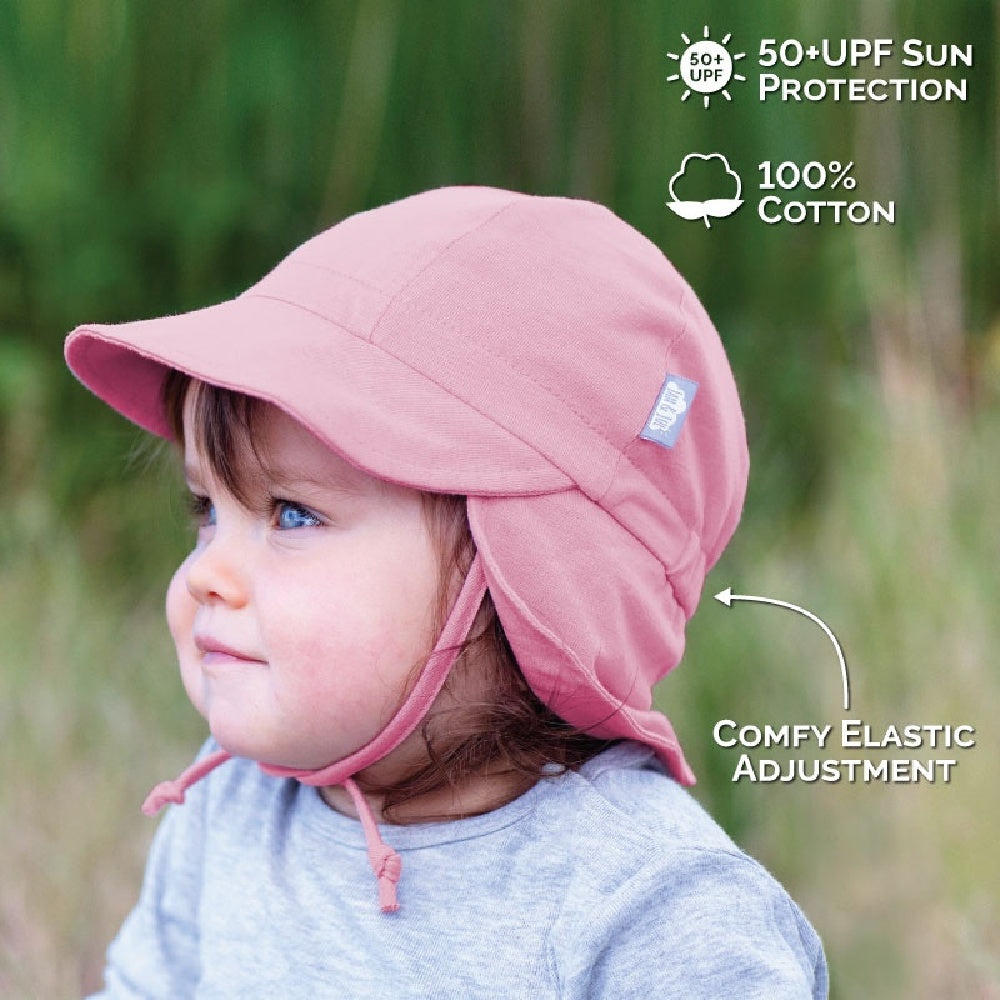 Jan & Jul Sun Soft Baby Cap- Dusty Rose