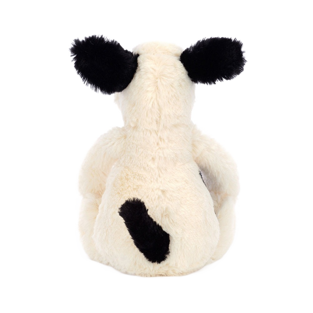 Jellycat Bashful Black & Cream Puppy Little