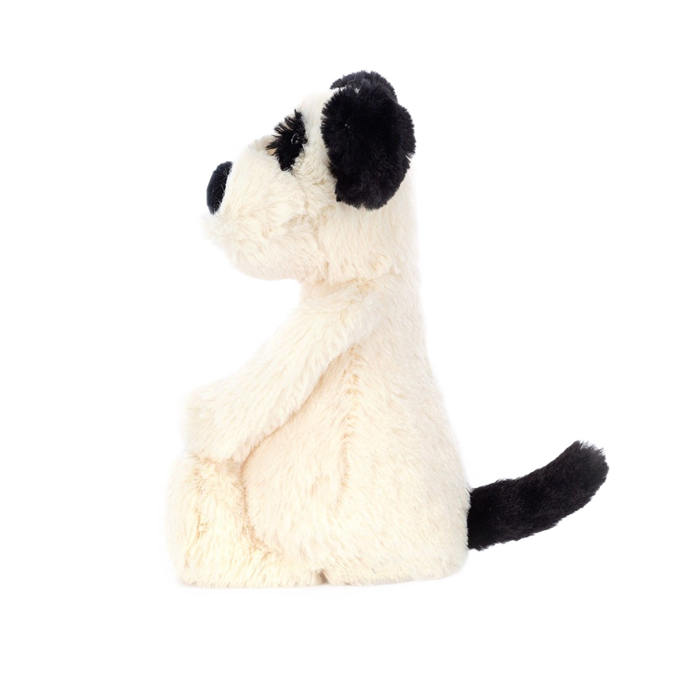 Jellycat Bashful Black & Cream Puppy Little