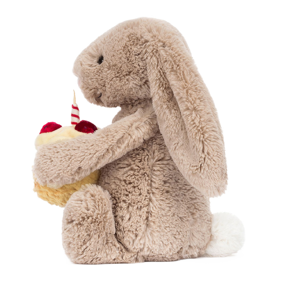 Jellycat Bashful Beige Bunny 'Birthday'