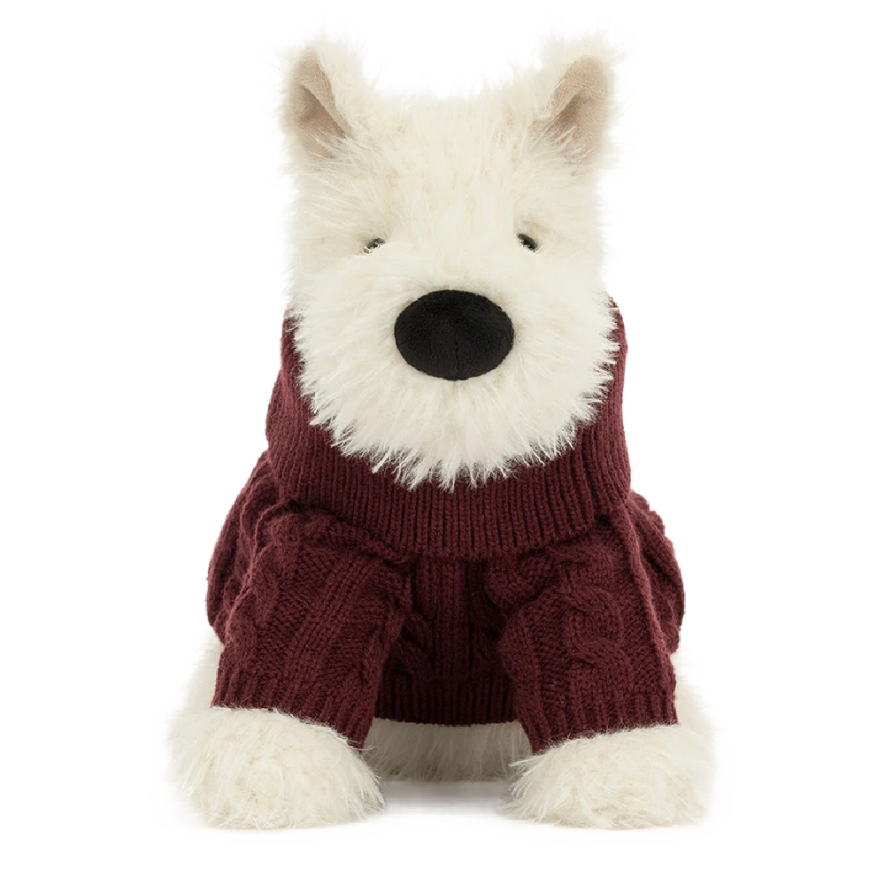 Jellycat Munro Scottie Dog 'Winter Jumper'