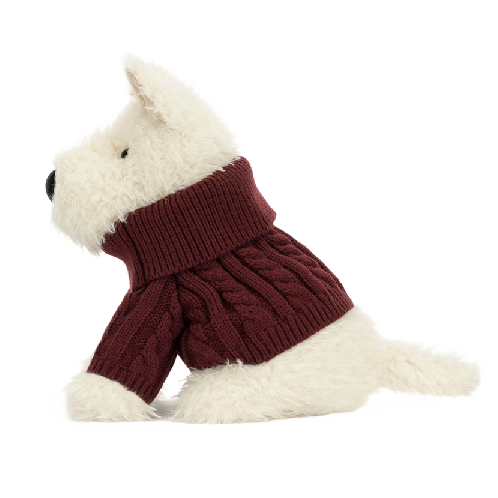 Jellycat Munro Scottie Dog 'Winter Jumper'
