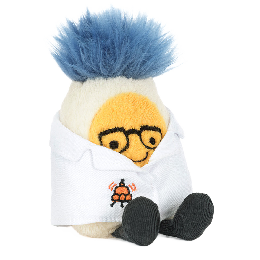 Jellycat Amuseables Boiled Egg Scientist Outfit