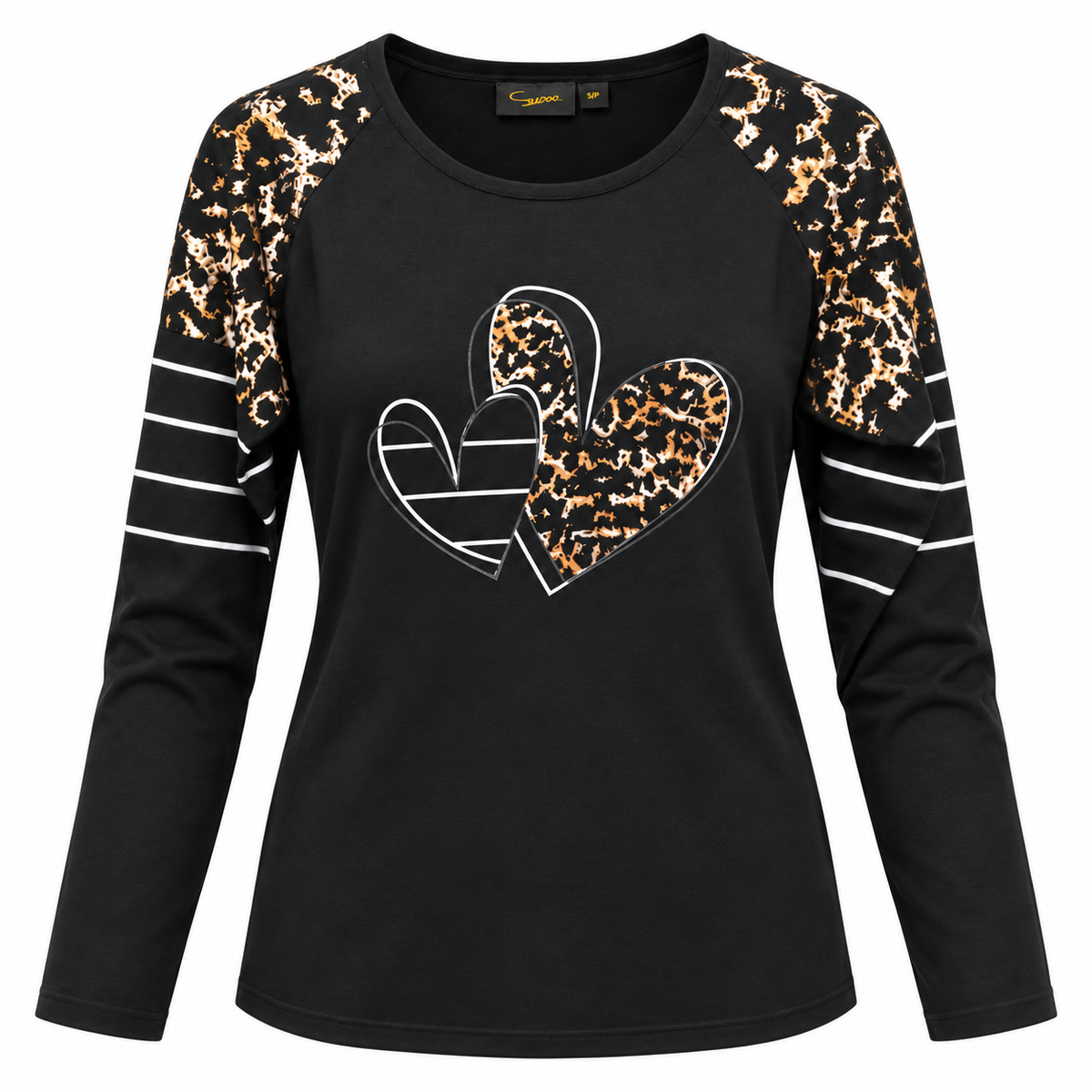 Moffi Sweater- Cheetah Hearts