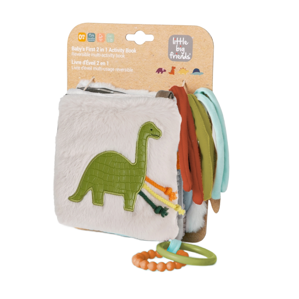 Little Big Friends | Soft Activity Book 2 in 1 - Dino