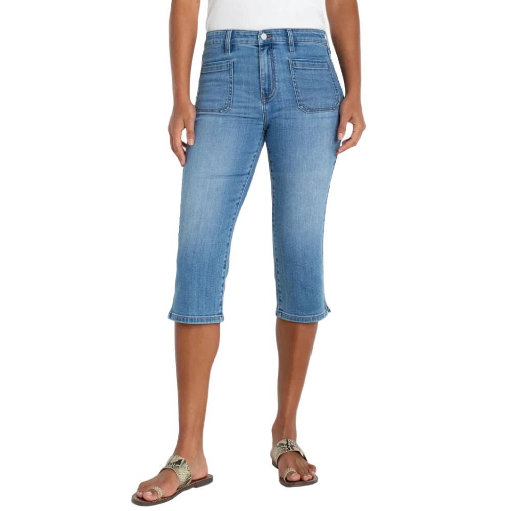Liverpool Spring Capri - Ocean Blue