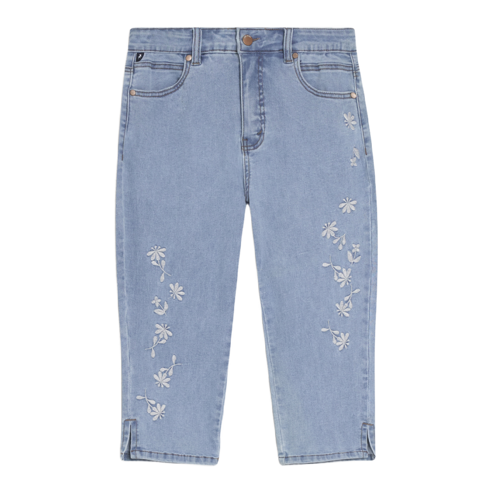 Lois Denim Capris - Light Blue